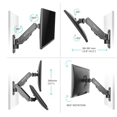 Кронштейн НАСТЕННЫЙ для монитора ONKRON 13-34'' G120