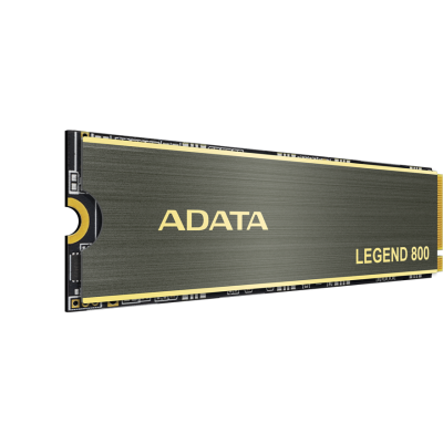 Твердотельный накопитель ADATA SSD LEGEND 800, 500GB, M.2(22x80mm), NVMe 1.4, PCIe 4.0 x4, 3D NAND, R/W 3500/2200MB/s, IOPs н.д./н.д., TBW 300, DWPD 0.55, with Heat Sink (3 года)