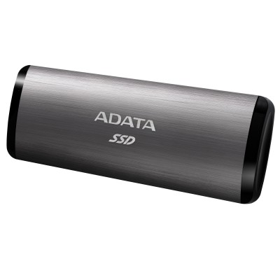 Твердотельный накопитель ADATA External SSD SE760, 2048GB, Type-C, USB 3.2 Gen2, R/W 1000/800 MB/s, 122x44x14mm, Titan-Gray (3 года)