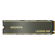 Твердотельный накопитель ADATA SSD LEGEND 800, 500GB, M.2(22x80mm), NVMe 1.4, PCIe 4.0 x4, 3D NAND, R/W 3500/2200MB/s, IOPs н.д./н.д., TBW 300, DWPD 0.55, with Heat Sink (3 года)