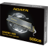 Твердотельный накопитель ADATA SSD LEGEND 800, 500GB, M.2(22x80mm), NVMe 1.4, PCIe 4.0 x4, 3D NAND, R/W 3500/2200MB/s, IOPs н.д./н.д., TBW 300, DWPD 0.55, with Heat Sink (3 года)