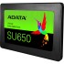 Твердотельный накопитель ADATA SSD Ultimate SU650, 512GB, 2.5" 7mm, SATA3, 3D TLC, R/W 520/450MB/s, IOPs 40 000/75 000, TBW 280, DWPD 0.5 (3 года)