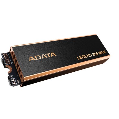 Твердотельный накопитель ADATA SSD LEGEND 960 MAX, 1000GB, M.2(22x80mm), NVMe 1.4, PCIe 4.0 x4, 3D NAND, R/W 7400/6000MB/s, IOPs 730 000/610 000, DRAM buffer 1000MB, TBW 780, DWPD 0.43, with BIG Heat