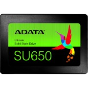 Твердотельный накопитель ADATA SSD Ultimate SU650, 512GB, 2.5" 7mm, SATA3, 3D TLC, R/W 520/450MB/s, IOPs 40 000/75 000, TBW 280, DWPD 0.5 (3 года)