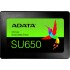 Твердотельный накопитель ADATA SSD Ultimate SU650, 512GB, 2.5" 7mm, SATA3, 3D TLC, R/W 520/450MB/s, IOPs 40 000/75 000, TBW 280, DWPD 0.5 (3 года)