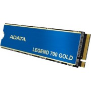 Твердотельный накопитель ADATA SSD LEGEND 700 GOLD, 512GB, M.2(22x80mm), NVMe 1.4, PCIe 3.0 x4, 3D NAND, R/W 2000/1600MB/s, IOPs 60 000/240 000, TBW 160, DWPD 0.3, with Heat Sink (3 года)