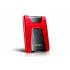 Внешний жесткий диск Portable HDD 2TB ADATA HD650 (Red), Silicone, USB 3.2 Gen1, 121x81x21mm, 201g /3 года/