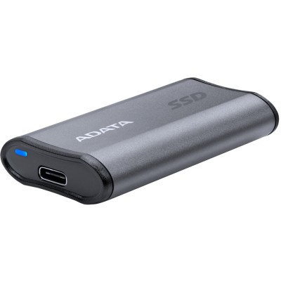 Твердотельный накопитель ADATA External SSD SE880, 1024GB, USB 3.2 Gen2 Type-C to Type-C/A, up to R/W 2000/2000 MB/s, 65x35x12.5mm, 31g, Titanium Gray (5 лет)