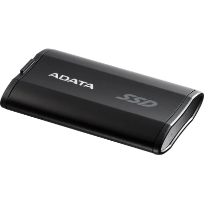 Твердотельный накопитель ADATA External SSD SD810, 500GB, Type-C, USB 3.2 Gen2х2, up to R/W 2000/2000 MB/s, 72.7x44x12.2mm, Black (5 лет)