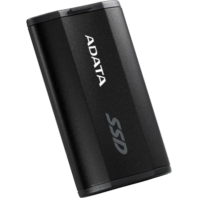 Твердотельный накопитель ADATA External SSD SD810, 500GB, Type-C, USB 3.2 Gen2х2, up to R/W 2000/2000 MB/s, 72.7x44x12.2mm, Black (5 лет)