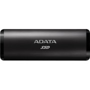 Твердотельный накопитель ADATA External SSD SE760, 256GB, Type-C, USB 3.2 Gen2, R/W 1000/800 MB/s, 122x44x14mm, Black (3 года)