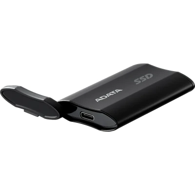 Твердотельный накопитель ADATA External SSD SD810, 500GB, Type-C, USB 3.2 Gen2х2, up to R/W 2000/2000 MB/s, 72.7x44x12.2mm, Black (5 лет)