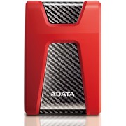 Внешний жесткий диск Portable HDD 2TB ADATA HD650 (Red), Silicone, USB 3.2 Gen1, 121x81x21mm, 201g /3 года/