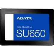 Твердотельный накопитель ADATA SSD Ultimate SU650, 512GB (RTS5735 + N48 Realtek + Micron Nand Flash), 2.5" 7mm, SATA3, 3D TLC, R/W 520/450MB/s, IOPs 40 000/75 000, TBW 280, DWPD 0.5 (3 года) Bulk