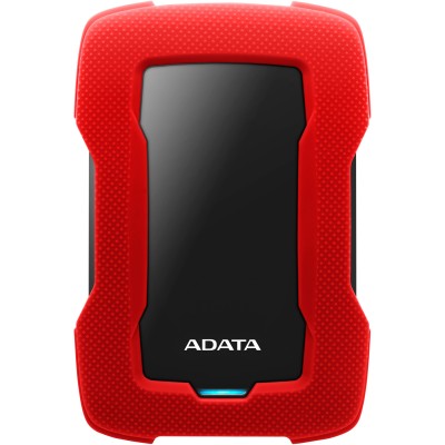 Внешний жесткий диск Portable HDD 1TB ADATA HD330 (Red), Silicone, USB 3.2 Gen1, 133x89x16mm, 190g /3 года/