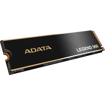 Твердотельный накопитель ADATA SSD LEGEND 960, 2000GB, M.2(22x80mm), NVMe 1.4, PCIe 4.0 x4, 3D NAND, R/W 7400/6800MB/s, IOPs 750 000/630 000, DRAM buffer 2000MB, TBW 1560, DWPD 0.43, with Heat Spreade
