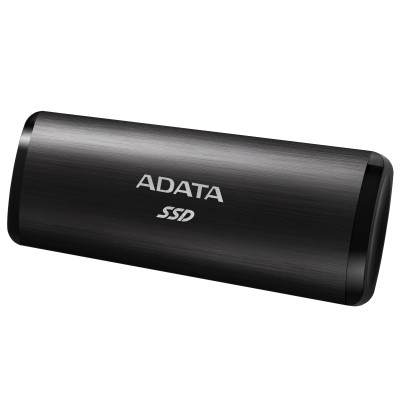 Твердотельный накопитель ADATA External SSD SE760, 512GB, Type-C, USB 3.2 Gen2, R/W 1000/800 MB/s, 122x44x14mm, Black (3 года)