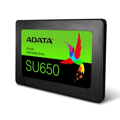 Твердотельный накопитель ADATA SSD Ultimate SU650, 120GB, 2.5" 7mm, SATA3, 3D TLC, R/W 520/320MB/s, IOPs 20 000/75 000, TBW 70, DWPD 0.5 (3 года)