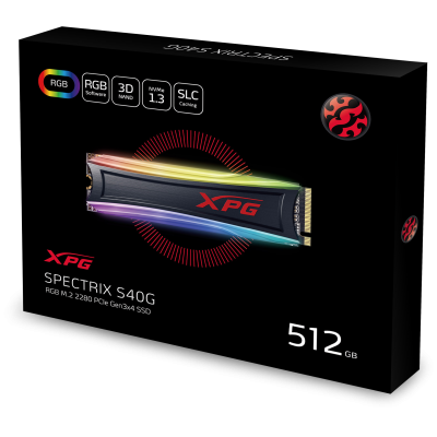 XPG SPECTRIX S40G AS40G-512GT-C Твердотельные накопители