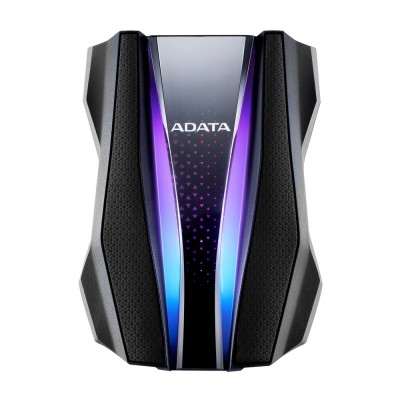 Внешний жесткий диск Portable HDD 1TB ADATA HD770G (Black), USB 3.2 Gen1, IP68, RGB lighting, 139x98x26mm, 270g /3 года/