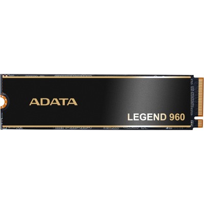 Твердотельный накопитель ADATA SSD LEGEND 960, 4000GB, M.2(22x80mm), NVMe 1.4, PCIe 4.0 x4, 3D NAND, R/W 7400/6800MB/s, IOPs 700 000/550 000, DRAM buffer 4000MB, TBW 3120, DWPD 0.43, with Heat Spreade