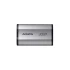 Твердотельный накопитель ADATA External SSD SD810, 1000GB, Type-C, USB 3.2 Gen2х2, up to R/W 2000/2000 MB/s, 72.7x44x12.2mm, Silver (5 лет)