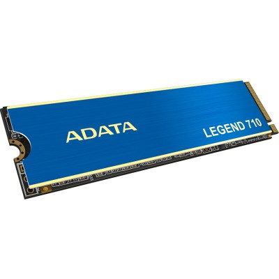 Твердотельный накопитель ADATA SSD LEGEND 710, 2048GB, M.2(22x80mm), NVMe 1.4, PCIe 3.0 x4, 3D NAND, R/W 2400/1800MB/s, IOPs 200 000/150 000, TBW 520, DWPD 0.23, with Heat Sink (3 года)