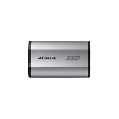 Твердотельный накопитель ADATA External SSD SD810, 2000GB, Type-C, USB 3.2 Gen2х2, up to R/W 2000/2000 MB/s, 72.7x44x12.2mm, Silver (5 лет)