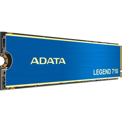 Твердотельный накопитель ADATA SSD LEGEND 710, 2048GB, M.2(22x80mm), NVMe 1.4, PCIe 3.0 x4, 3D NAND, R/W 2400/1800MB/s, IOPs 200 000/150 000, TBW 520, DWPD 0.23, with Heat Sink (3 года)