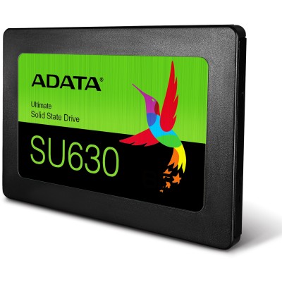 Твердотельный накопитель ADATA SSD Ultimate SU630, 960GB, 2.5" 7mm, SATA3, 3D QLC, R/W 520/450MB/s, IOPs 40 000/65 000, TBW 200, DWPD 0.2 (3 года)