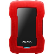 Внешний жесткий диск Portable HDD 2TB ADATA HD330 (Red), Silicone, USB 3.2 Gen1, 133x89x16mm, 190g /3 года/