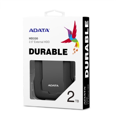 Внешний жесткий диск Portable HDD 1TB ADATA HD330 (Black), Silicone, USB 3.2 Gen1, 133x89x16mm, 190g /3 года/