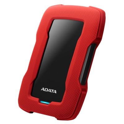 Внешний жесткий диск Portable HDD 2TB ADATA HD330 (Red), Silicone, USB 3.2 Gen1, 133x89x16mm, 190g /3 года/