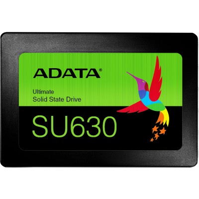 Твердотельный накопитель ADATA SSD Ultimate SU630, 960GB, 2.5" 7mm, SATA3, 3D QLC, R/W 520/450MB/s, IOPs 40 000/65 000, TBW 200, DWPD 0.2 (3 года)