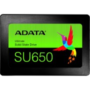 Твердотельный накопитель ADATA SSD Ultimate SU650, 256GB, 2.5" 7mm, SATA3, 3D TLC, R/W 520/450MB/s, IOPs 40 000/75 000, TBW 140, DWPD 0.5 (3 года)