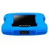 Внешний жесткий диск Portable HDD 2TB ADATA HD330 (Blue), Silicone, USB 3.2 Gen1, 133x89x16mm, 190g /3 года/