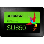 Твердотельный накопитель ADATA SSD Ultimate SU650, 240GB, 2.5" 7mm, SATA3, 3D TLC, R/W 520/450MB/s, IOPs 40 000/75 000, TBW 140, DWPD 0.5 (3 года)