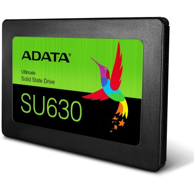 Твердотельный накопитель ADATA SSD Ultimate SU630, 480GB, 2.5" 7mm, SATA3, 3D QLC, R/W 520/450MB/s, IOPs 40 000/65 000, TBW 100, DWPD 0.2 (3 года)