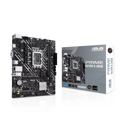 Материнская плата PRIME H610M-K ARGB//LGA1700 H610 U32 GEN 1 M.2 AURA MB 90MB1G90-M0EAY0