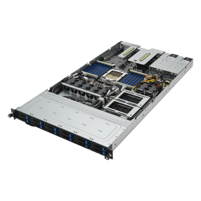 Серверная платформа ASUS RS500A-E12-RS12U, 1U 2 1slot GPU, 1xSP5 (LGA6096) EPYC 9004 (400W), 24 DIMM DDR5, 12 x SATA/SAS/NVME, 2 x M.2, Up to 3 PCIe Gen5 slots + 1 OCP3.0, 2 x 1GbE LANUp to 2 single-slot GPU cards, 1+1 1600W 90SF02J1-M000S0