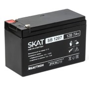 Аккумуляторная батарея SKAT SB 1207 ∙ Аккумулятор 12В 7 А∙ч Бастион