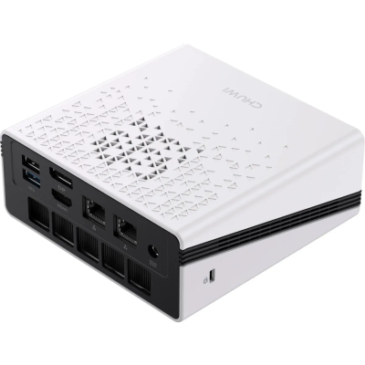 Компьютер Chuwi Ubox AMD Ryzen 5 6600H(3.3Ghz)/16384Mb/512PCISSDGb/Int:AMD Radeon/BT/WiFi/war 1y/1.35kg/Iron Gray/Win11Home + DDR5 (SODIMM MAX 64GB)(RAM slot*2)/USB2.0*1/USB3.2G1*3/Type-C*1(DP,PD)/HDMI*1/DP*1/RJ45*2/WIFI6,BT5. (CWI604H)