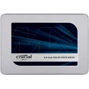 Твердотельный накопитель Crucial SSD MX500, 500GB, 2.5" 7mm, SATA3, 3D TLC, R/W 560/510MB/s, IOPs 95 000/90 000, DRAM buffer 512MB, TBW 180, DWPD 0.2, with adapter 9.5mm (12 мес.)