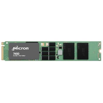 Серверные твердотельные накопители Micron SSD 7450 PRO, 3840GB, M.2(22x110mm), NVMe, PCIe 4.0 x4, 3D TLC, R/W 5000/2500MB/s, IOPs 735 000/160 000, TBW 7300, DWPD 1 (12 мес.)