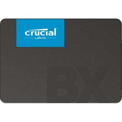 Твердотельный накопитель Crucial SSD BX500, 240GB, 2.5" 7mm, SATA3, 3D TLC, R/W 540/500MB/s, IOPs 84 000/90 000, TBW 80, DWPD 0.3 (12 мес.)