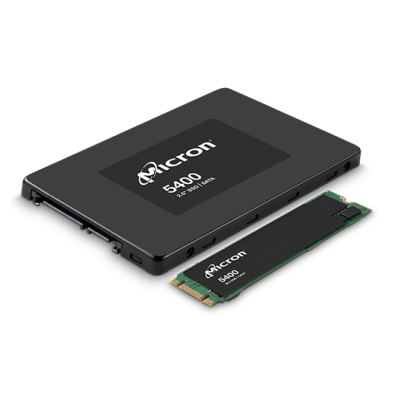 Твердотельный накопитель Micron SSD 5400 MAX, 960GB, 2.5" 7mm, SATA3, 3D TLC, R/W 540/520MB/s, IOPs 95 000/65 000, TBW 8760, DWPD 5 (12 мес.)