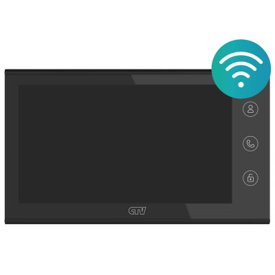 CTV-M5700 Монитор видеодомофона с Wi-Fi (Черный)