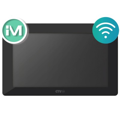 CTV-iM730W Cloud 7 Монитор видеодомофона черный AHD 1024*600