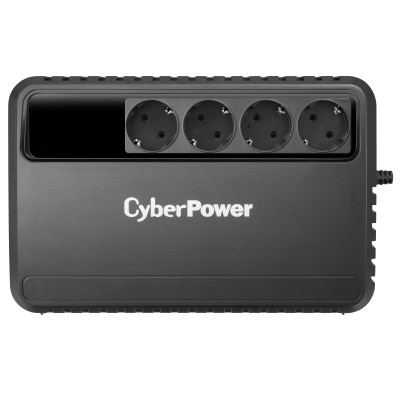 ИБП CyberPower BU1000E, Line-Interactive, 1000VA/600W, 4 Schuko розетки, Black, 0.4х0.3х0.3м., 7.8кг. UPS Line-Interactive CyberPower BU1000E 1000VA/600W (4 EURO) BU1000E