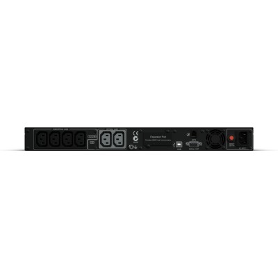 ИБП CyberPower PR1000ELCDRT1U, Rackmount, Rackmount, Line-Interactive, 1000VA/670W, 6 IEC-320 С13 розеток, PR1000ELCDRT1U